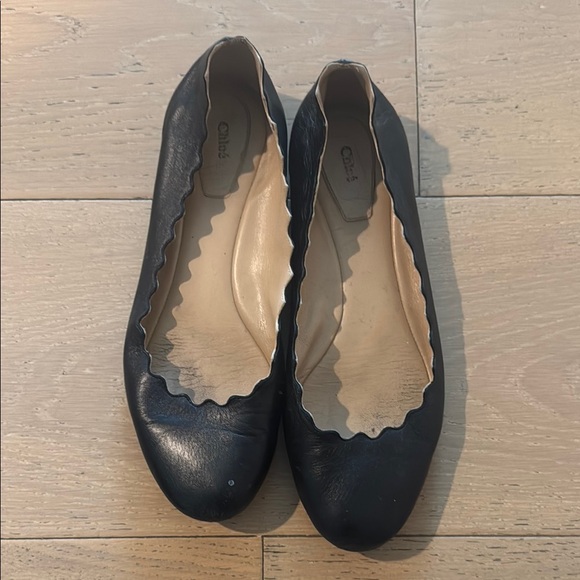 Chloe black ballerina size 37.5 - Picture 1 of 6